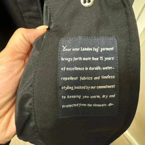 London Fog size small long button down jacket - Picture 6 of 6